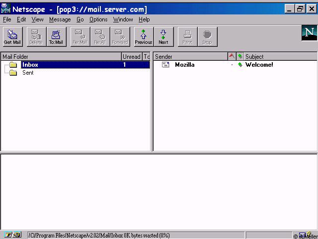 netscape navigator 2 email client